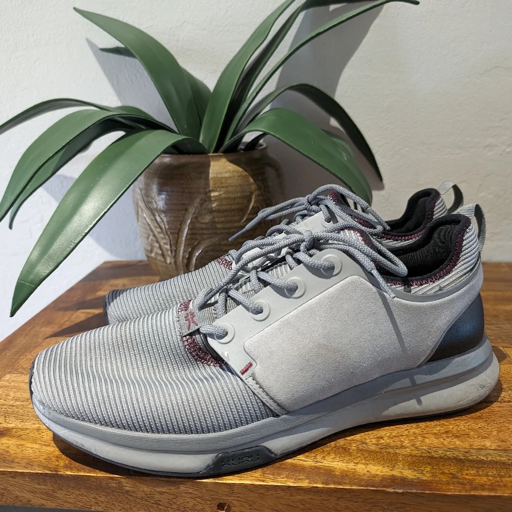 KURU men's SNEAKER ATOM GREY MESH ATHLETIC COMFORT SHOES size 10_2
